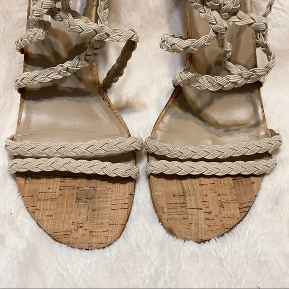 Donald J Pliner Runa Braided Strap Sandal Heel Size 7.5 - Picture 3 of 9